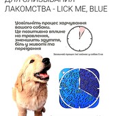 Силиконовый коврик для слизывания лакомства - Lick me, blue.