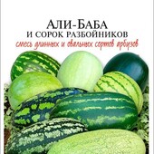 Суміш найсмачніших та найсолодших сортів кавуна, 50+ насінин,