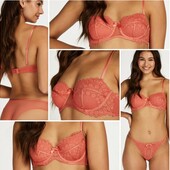 Hunkemoller! Мереживний жіночий бюстгальтер 75Е spiced coral! Лот 353