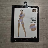 Hunkemoller! Ніжні жіночі панчохи з мереживом S/M розмір 15 ден jacaranda! Лот 542