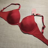 Hunkemoller! Жіночий бюстгальтер з гладкою чашкою 80Е tango red! Лот 21