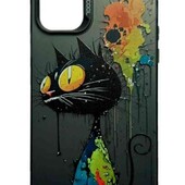 Противоударный чехол для Apple iPhone 15 so cool print / Cat