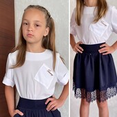 Дуже Стильна, класнюча блуза р. 146! Приблизно 9-12 років!Стан нової!
