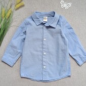 Дитяча сорочка 9-12 міс H&M з довгим рукавом для хлопчика