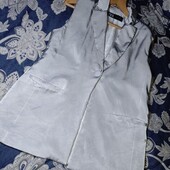 Zara S, фірмовий сатиновий жилет прямого крою