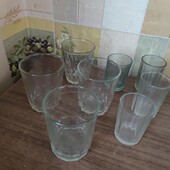 Блиц Цена❗Советские Прочные стаканы 4шт.+стопки 4 шт✓Все в лоте✓