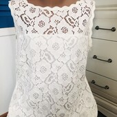 Escada кружевной топ на подкладке р.40