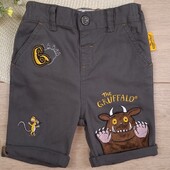 Дитячі шорти джинсові 1,5-2 роки груффало шортики для хлопчика gruffalo