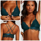Hunkemoller! Жіночий бюстгальтер, бралет з застібкою спереду Хл розмір reflecting pond! Лот 93