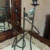 Шикарний лот!!! Кований підсвічник/підставка для бутилки вина