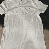 Hollister, M біла поло футболка бавовна
