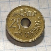 Монета Іспанії 25 песет 1994