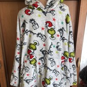 Меховушка, плюшева туника, кофта, худи, 4-6 XL. the grinch , слип, пижама