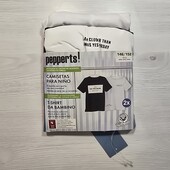 Пеппертс! Трикотажна футболка для хлопчика 146/152, в лоті 2 шт! Лот 506