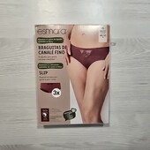 Есмара! Трикотажні високі жіночі труси, бріфи з мережив 48/50 євро 54/56 наш, в лоті 3 шт! Лот 776