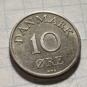 Монета Данії 5 ере 1955