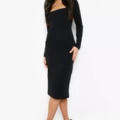 Boohoo uk10 нова сукня з тонкого трикотажу міді