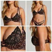 Hunkemoller private collection! Спокусливий жіночий бюстгалтер леопард 75Д caviar! Лот 519