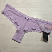 Hunkemoller! Ніжні жіночі труси із сіточки в горох Л розмір lavendula! Лот 608