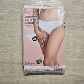 Есмара! Мякі жіночі труси з мереживом! 44/46 євро 50/52 наш 3 шт!Лот 71