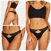 Hunkemoller! Звабливі жіночі труси, стрінги Л розмір caviar! Лот 722
