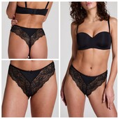 Hunkemoller! Мереживні жіночі труси М розмір caviar! Лот 78