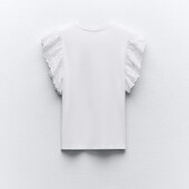 Футболка з рюшами zara