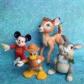 Фигурки Disney 4 шт. винтаж
