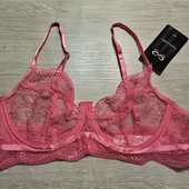 Hunkemoller! Мереживний яскравий жіночий бюстгальтер на кісточках 75С fandango pink! Лот 23