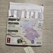 Пеппертс! Трикотажна футболка для дівчинки 146/152, в лоті 2 шт! Лот 573