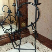 Шикарний лот!!! Кований підсвічник/підставка для бутилки Німеччина 