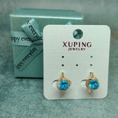 Сережки xuping позолота