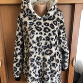 Меховушка, плюшева туника, кофта, худи, М-L. Primark, слип, пижама