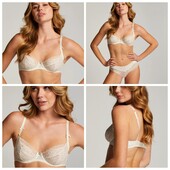 Hunkemoller! Мереживний жіночий бюстгальтер на кісточках 80В off white! Лот 37
