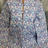 Стёганая(двухсторонняя) куртка из ситца на женщину XL/XXL,см.замеры