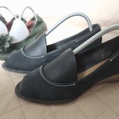 Clarks uk7 41р туфлі з відкритим носочком
