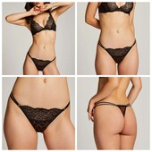 Hunkemoller! Спокусливі жіночі труси з мереживом леопардові Хл розмір caviar! Лот 56