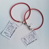 Срібний браслет з вощеним шнурочком