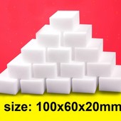 Меламиновые губки 10 шт (10*6*2) см, белые