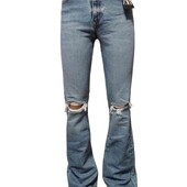 Zara,джинсы клёш, высокой посадкой,пот34