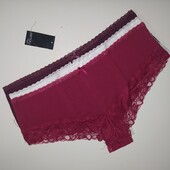 Комплект котонових трусиків з мереживом esmara xxl