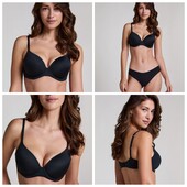 Hunkemoller! Базовий жіночий бюстгальтер super soft 80Е caviar! Лот 246