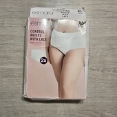 Есмара! Високі коригуючі жіночі труси з утяжкою живота 48/50 євро 54/56 наш 2 шт! Лот 183