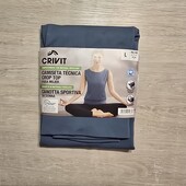 Крівіт! Еластична спортивна жіноча майка 44/46 євро 50/52 наш! Слід від ручки! Лот 84