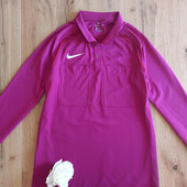 Nike dri-fit дышащая спортивная кофта поло пурпурного цвета для тренировок, бега M размер. Оригинал