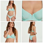 Hunkemoller! Роздільний жіночий купальник в горошок 85Е, низ Л розмір mint! Лот 28