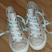 Кожаные кеды конверсы Converse для девочки стелька 20 cm
