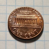 Монета США 1 цент 1985