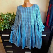 ✓Легкая,модная туника с карманами,батал,р.10 