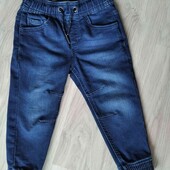 F&F брендовые стильные джинсы джоггеры + теплый худи на рост 98 см